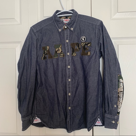 Aape by A Bathing Ape “Bape”. L/s button down. Small - Picture 1 of 8